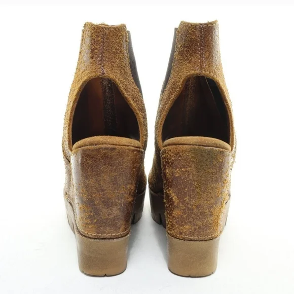 Sbicca Brown Wedge Ankle Boots - Picture 11 of 12